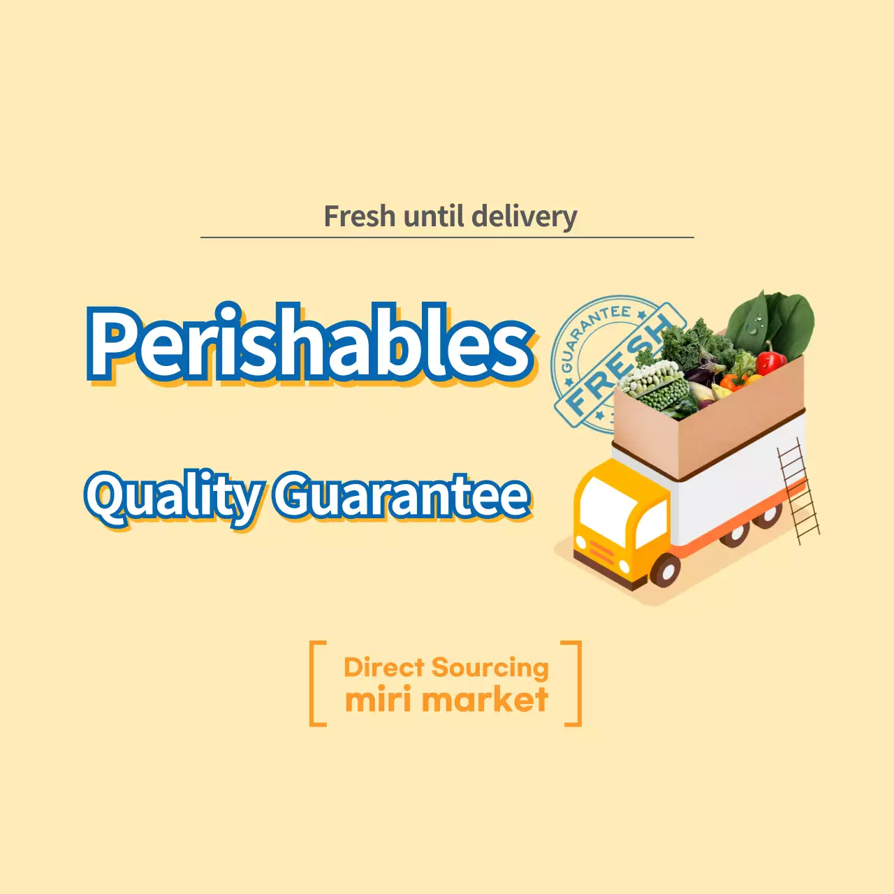 Yellow fresh produce sticker