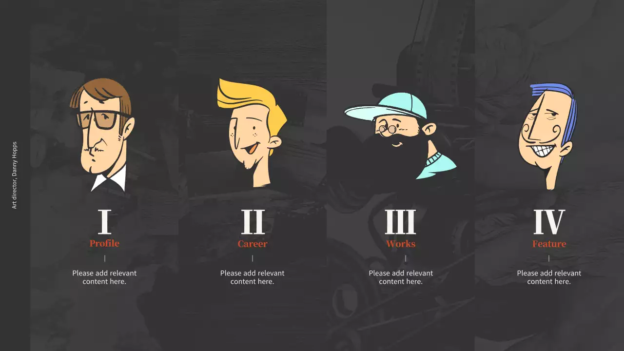 베이지 미니멀 아트 포트폴리오 프레젠테이션