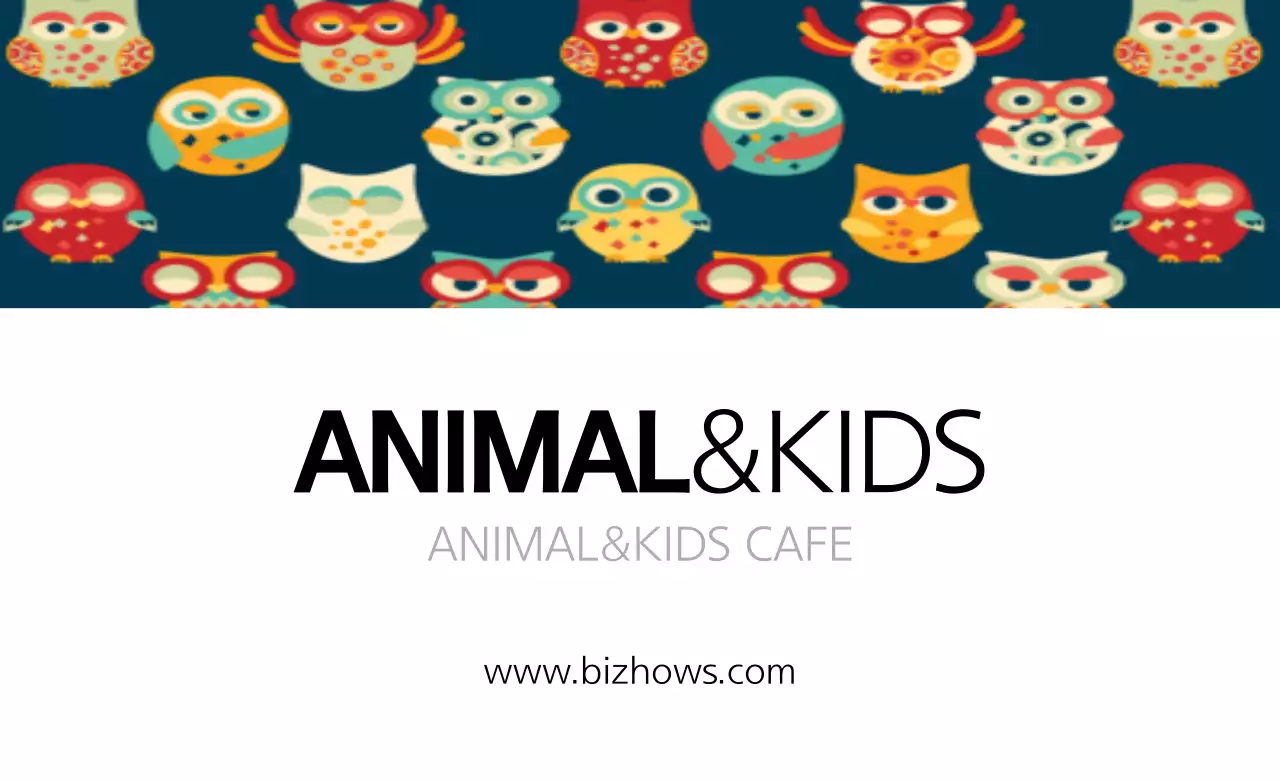 Navy Retro Animal Promotion Banner