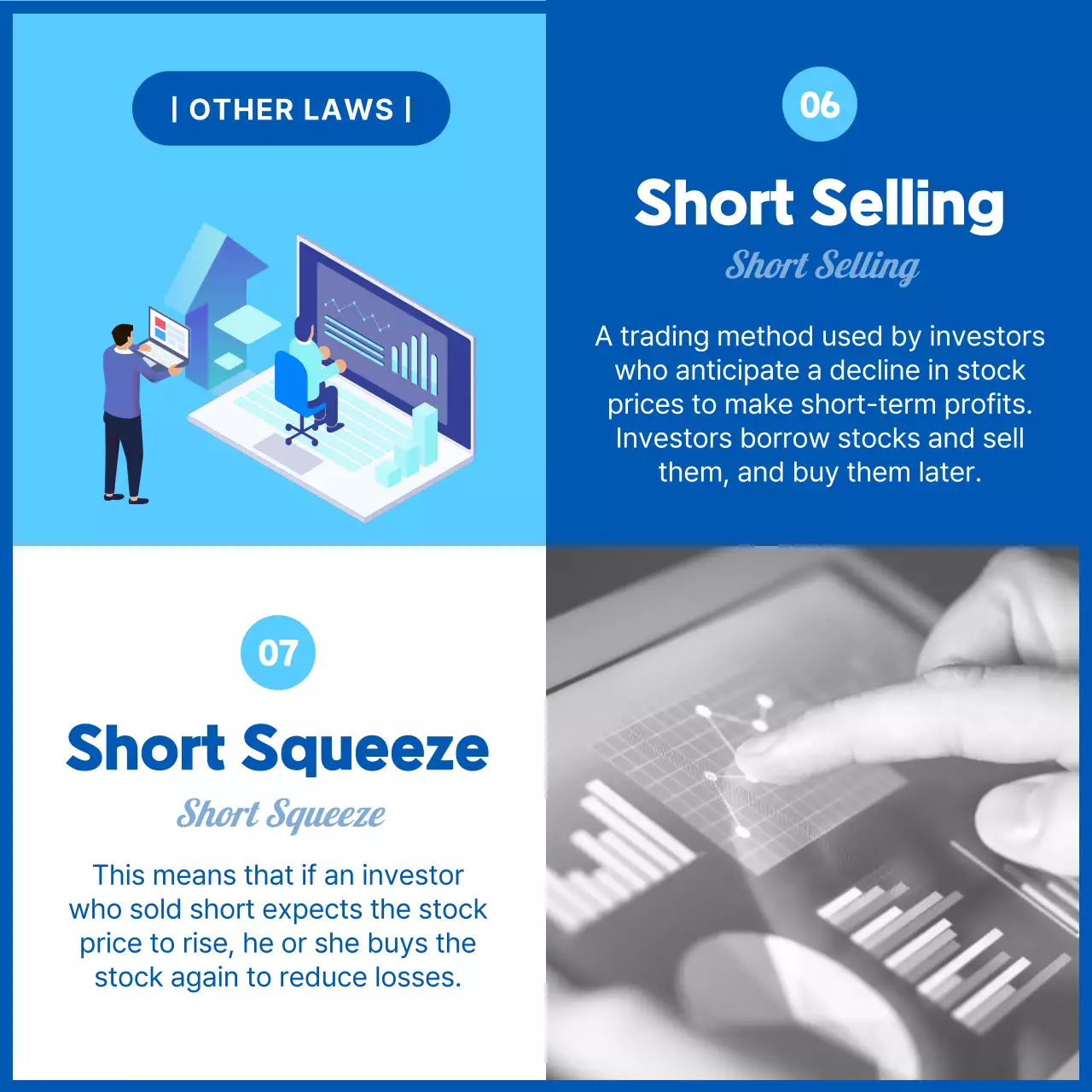 Blue Professional Stock Guide Instagram Carousel