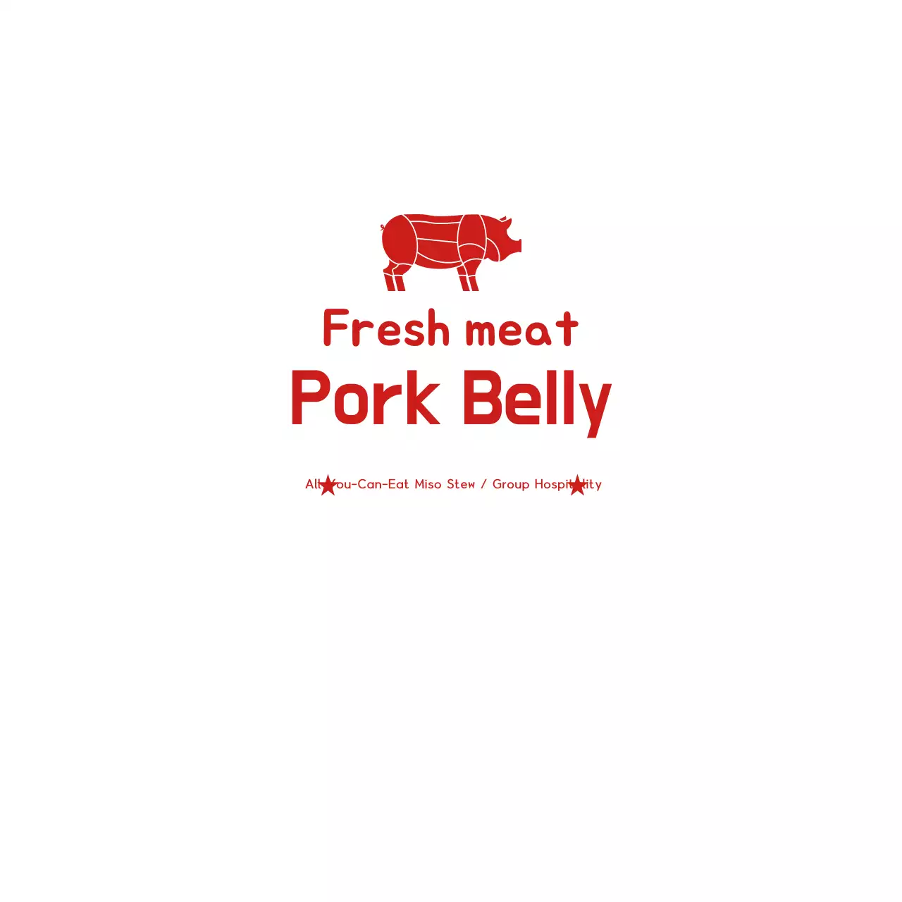 Guardanapo de barriga de porco