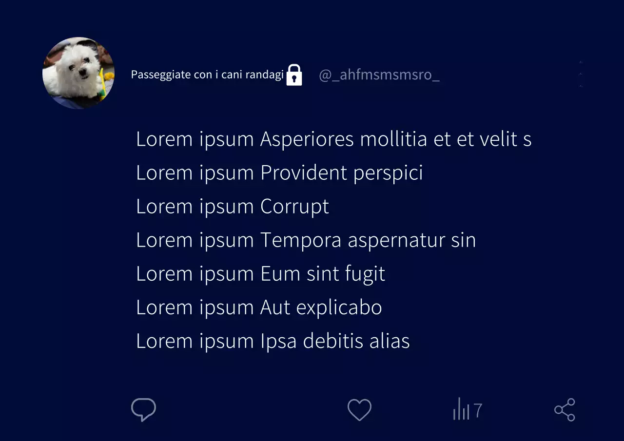 Divertente cattura di Twitter con sfondo blu navy