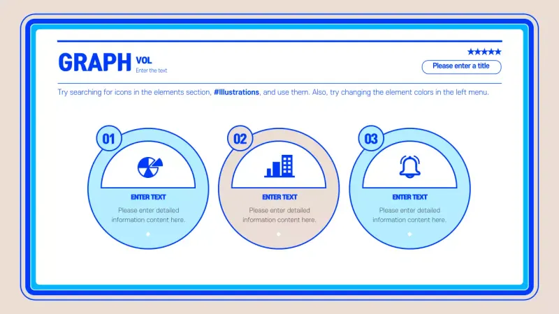 Blue Minimal Graph Document Infographic