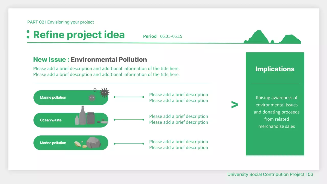Green Minimal Marine Presentation