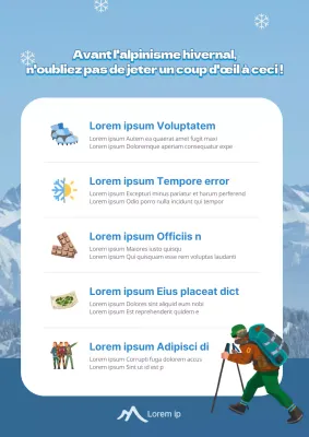 Conseils de Blue's in-post pour les randonnées hivernales en montagne