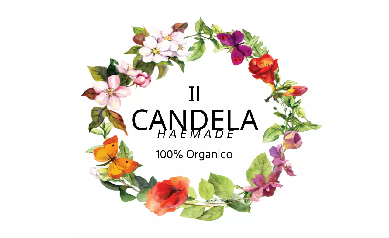 Candela a forma di fiore
