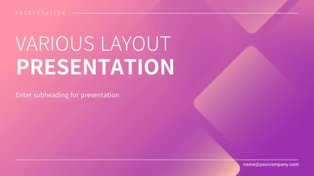 Pink Modern Business Presentation