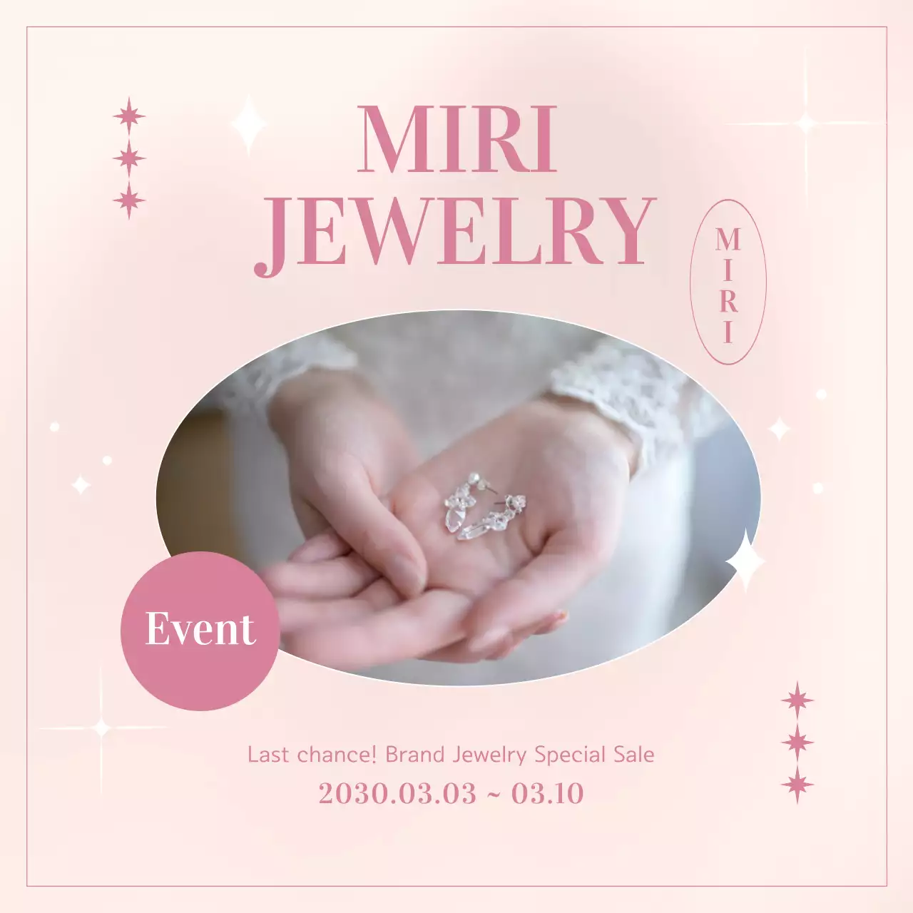 Pink Elegant Jewelry Promotion Instagram Post