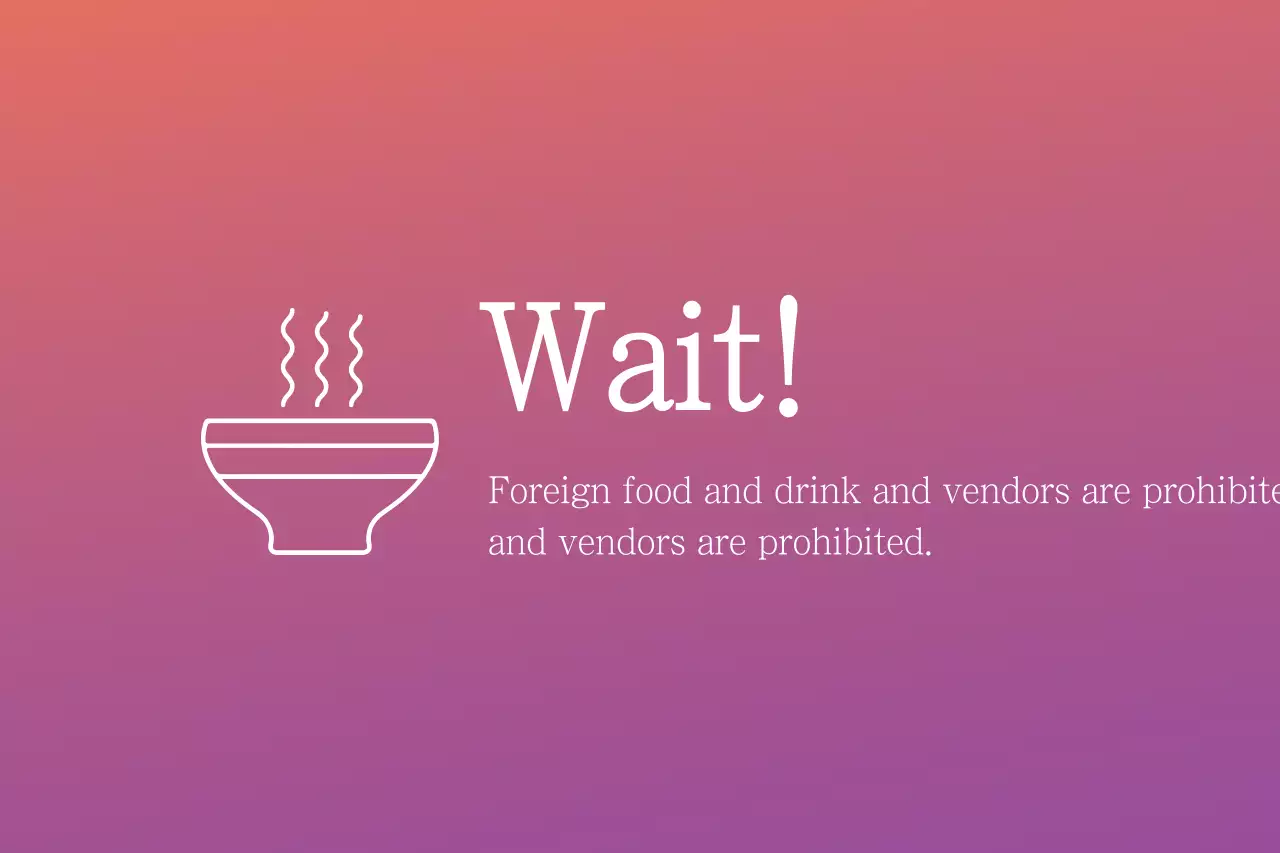 Orange Simple Food Notice Banner