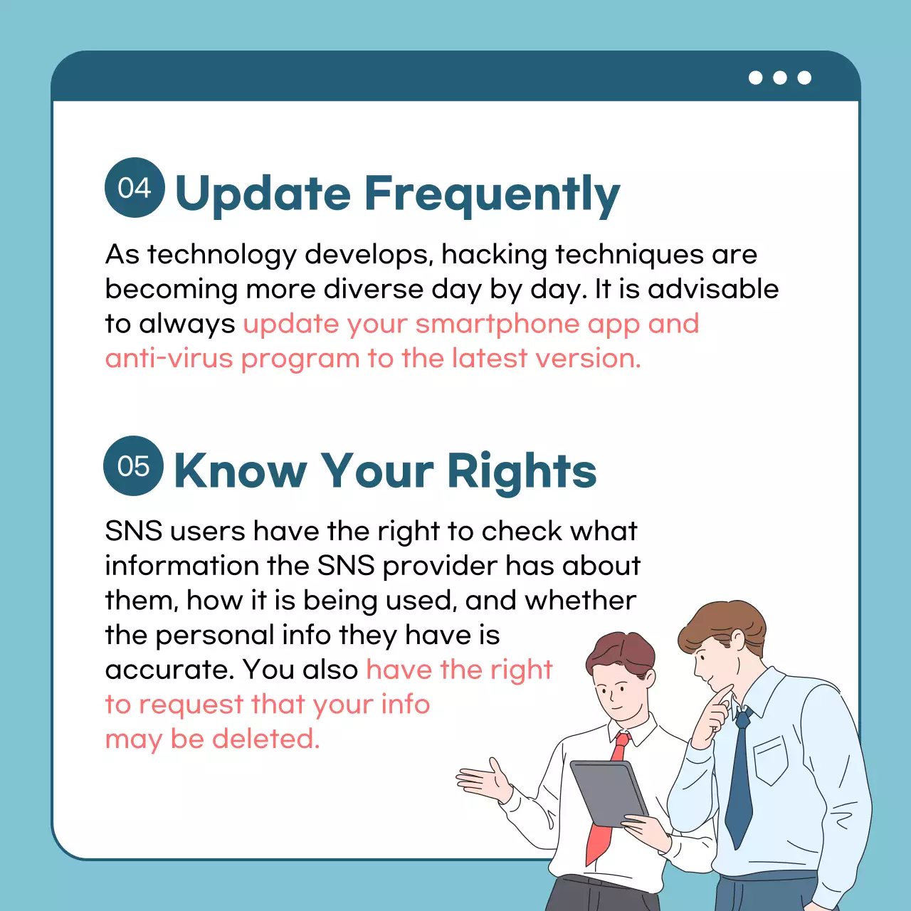 Blue Modern Privacy Guide Instagram Carousel