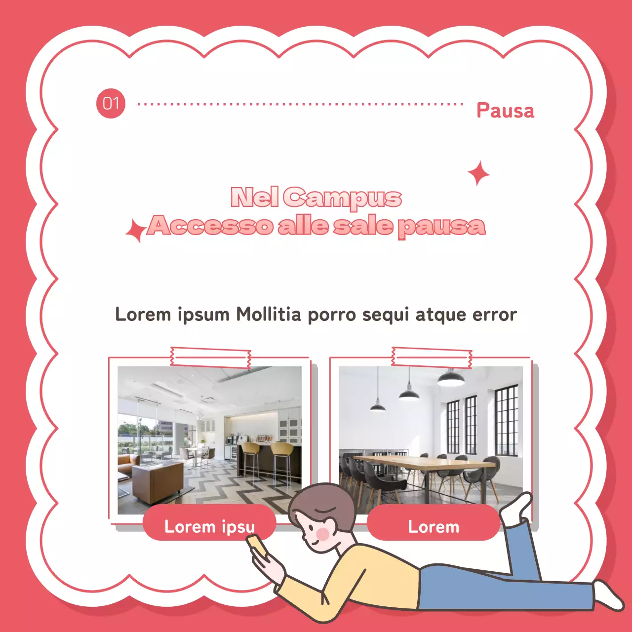 Un modo simpatico, rosa e frizzante per promuovere il tempo libero degli studenti universitari