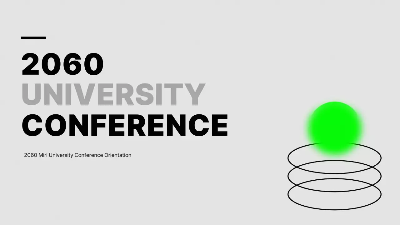 Green Modern University Schedule Presentation