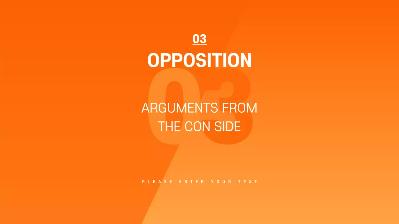 Orange Minimal Debate Presentation