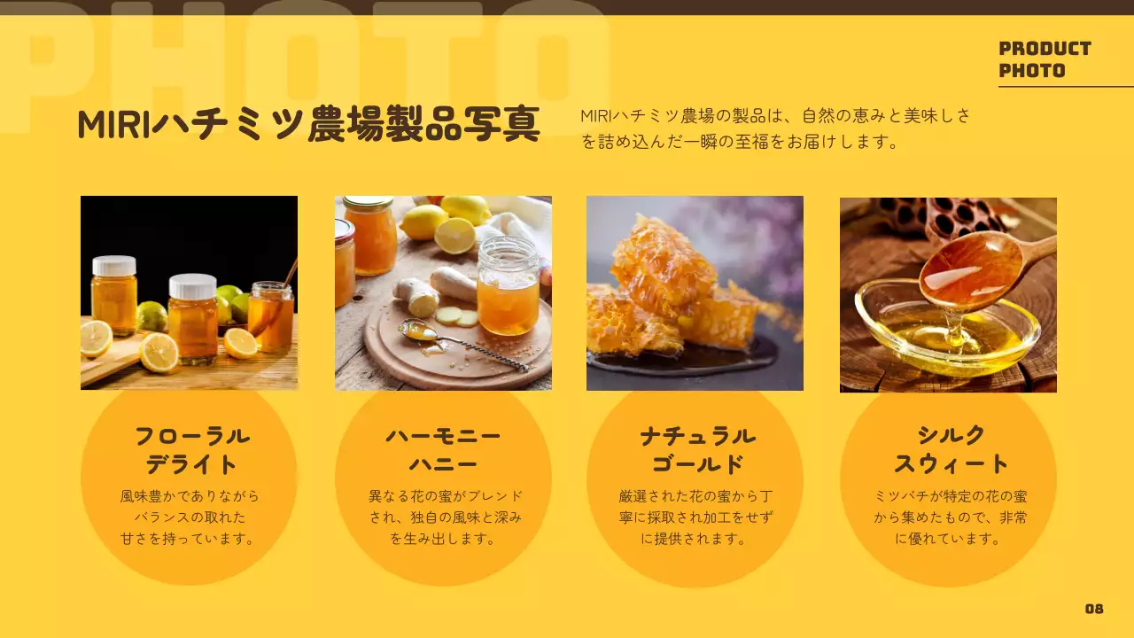 黄色 かわいい 蜂 会社案内 プレゼンテーション