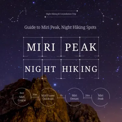 White text hiking trail guide theme