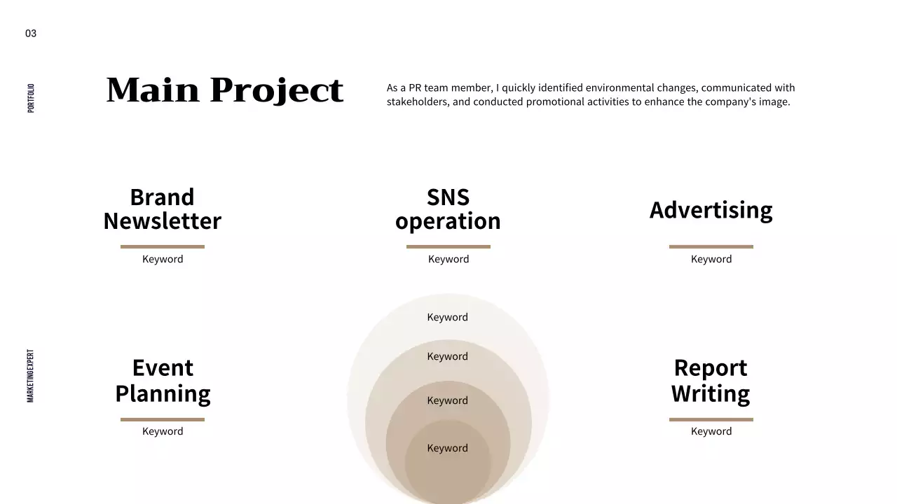 Beige Minimalist Portfolio Resume Presentation