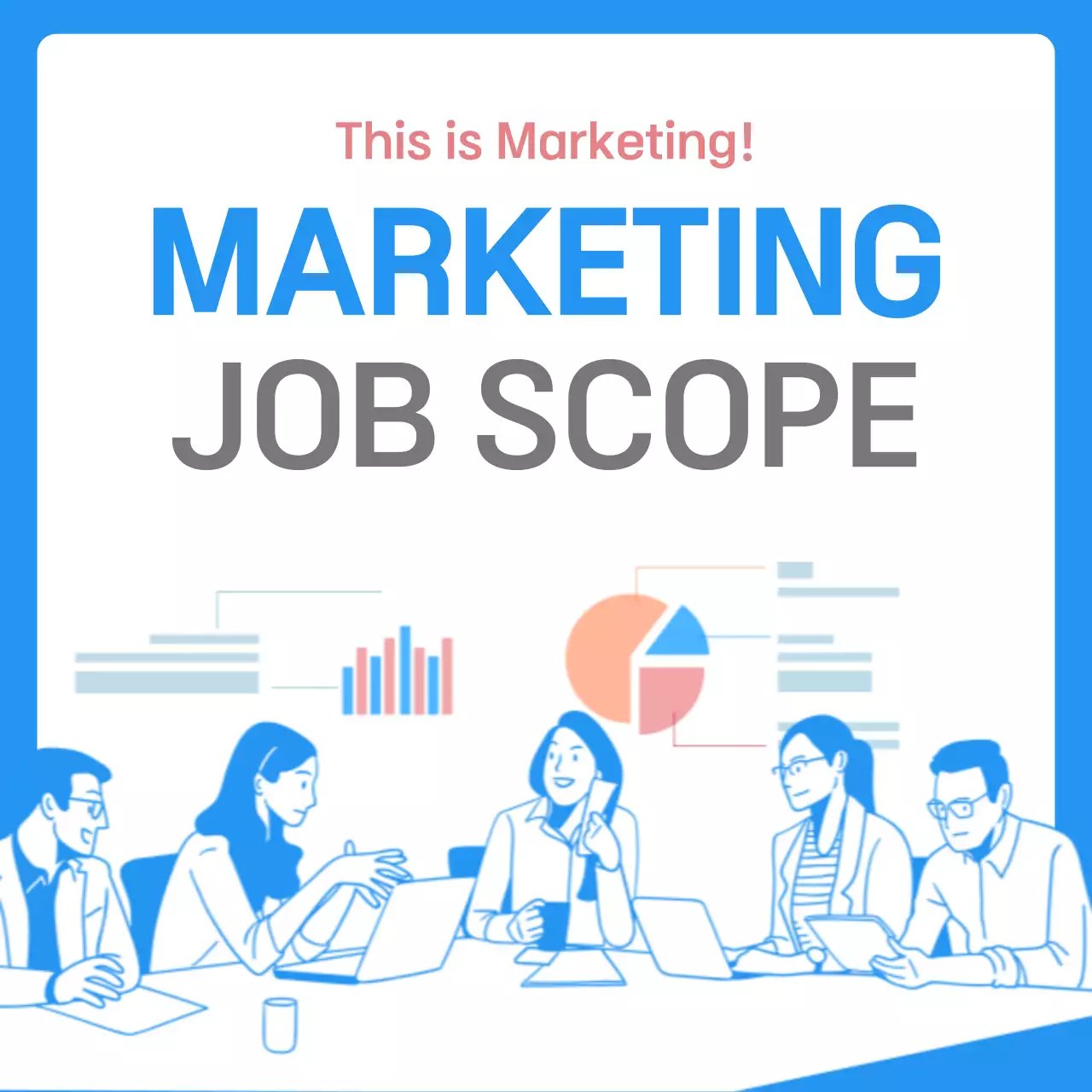 Blue Professional Marketing Guide Instagram Carousel