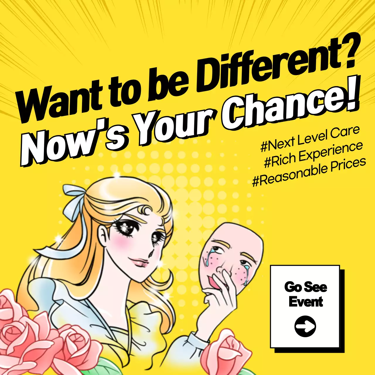 Yellow Comic Event Promotion Instagram Post