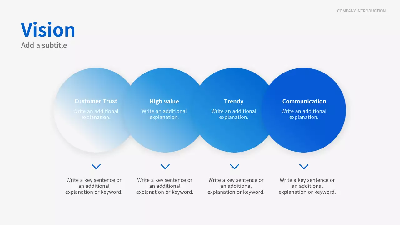 블루 모던 비즈니스 프레젠테이션