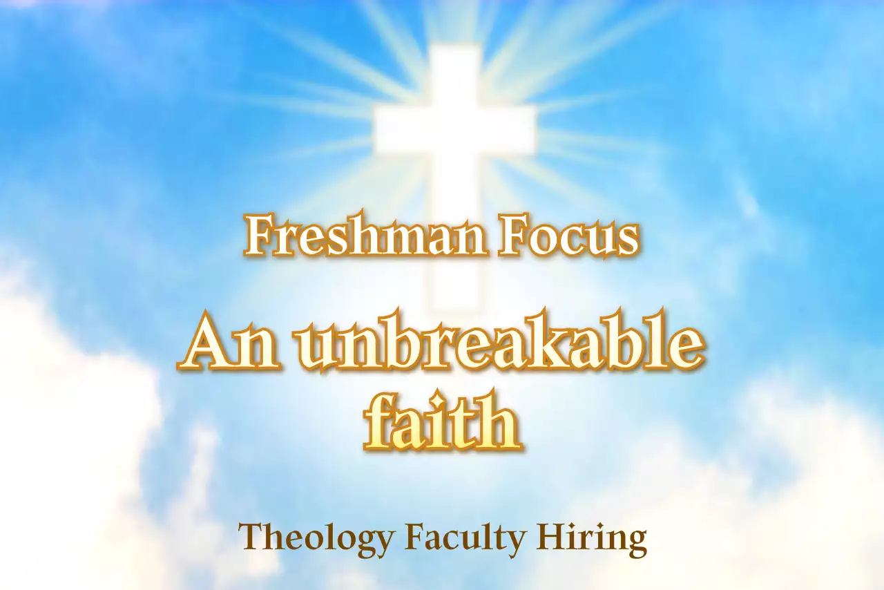 Watercolor light blue theology and club recruitment concept