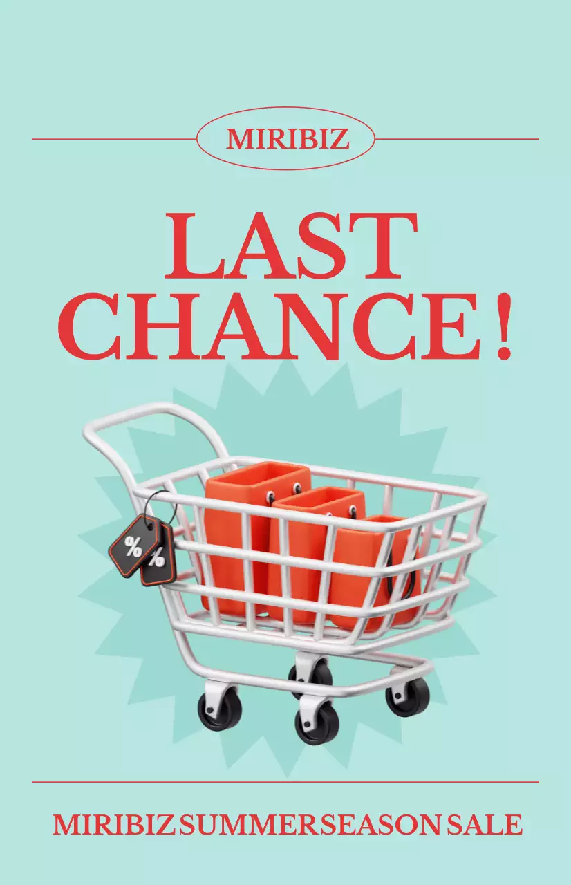 Cool summer sale promotion with a blue background