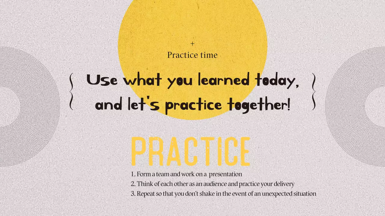 베이지 모던 스피치 가이드 프레젠테이션