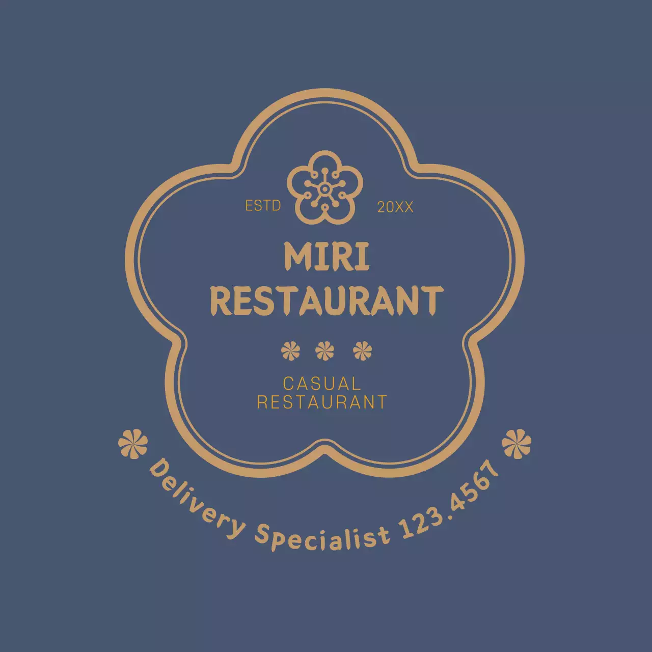 Blue Traditional Restaurant Promotion Instagram Post