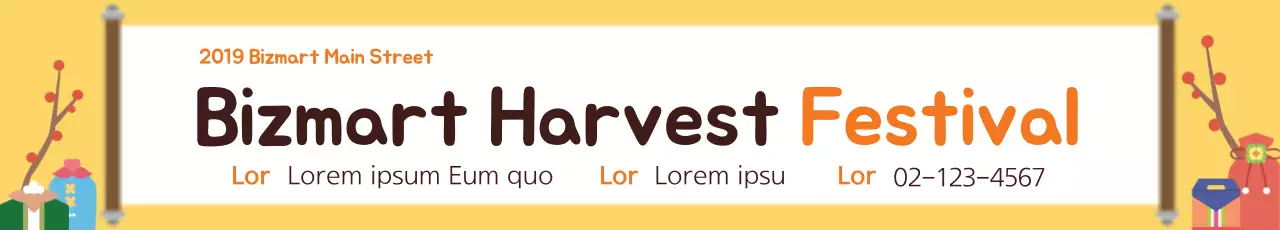 Banner de anúncio do Festival Cultural Laranja