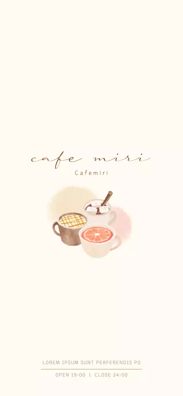 Pricing for a cafe menu with an emotional and warm illustrated concept