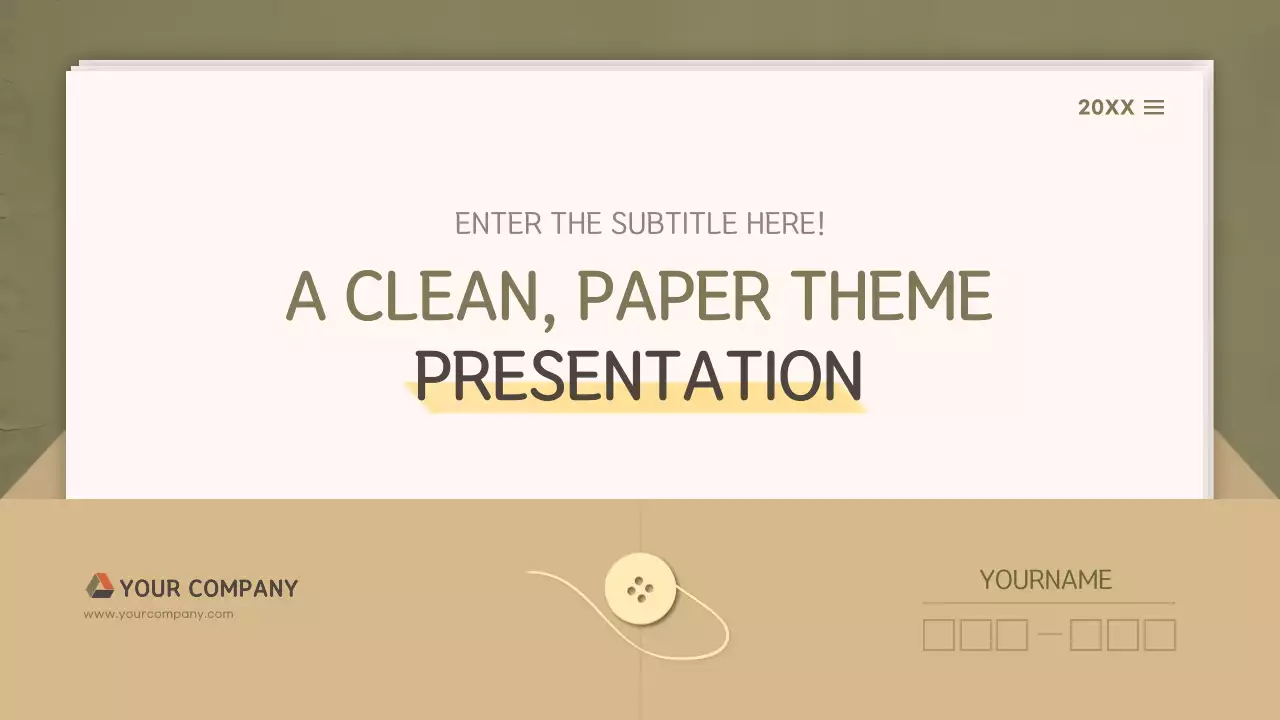 Beige Minimal Template Presentation