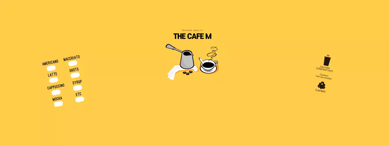 Yellow Illustrated Cafe Checklist