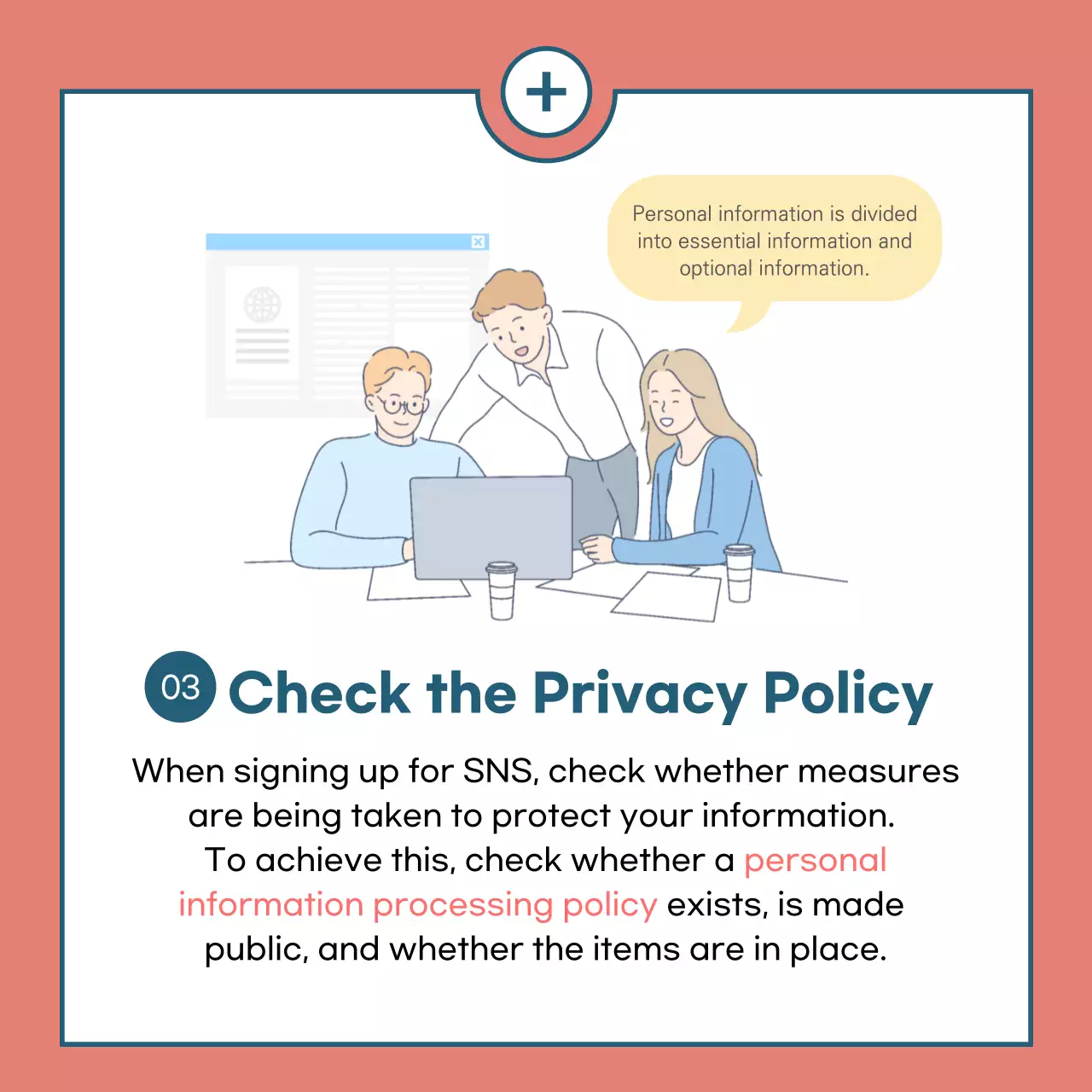 Blue Modern Privacy Guide Instagram Carousel