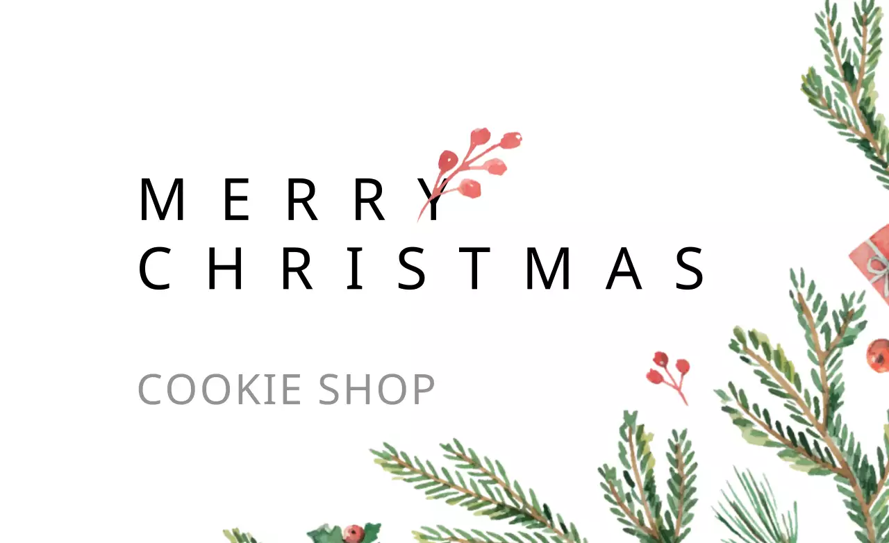 Green Simple Christmas Promotion Banner