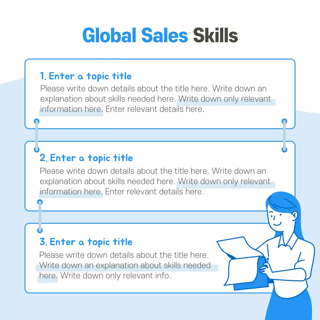 Blue Modern Sales Guide Instagram Carousel