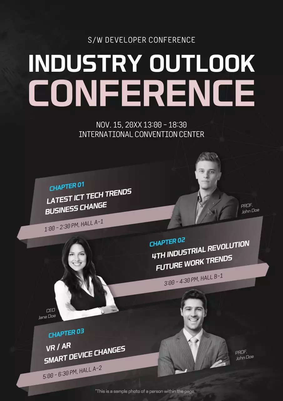 Black Modern Tech Conference Promotion Poster