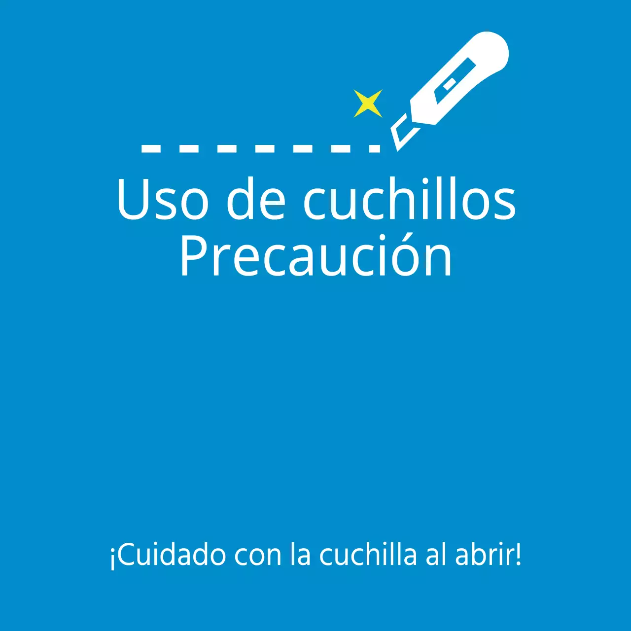 Cuidado con los cuchillos