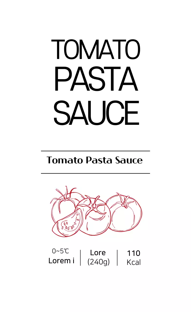 Nhãn thực phẩm sạch minh họa màu trắng