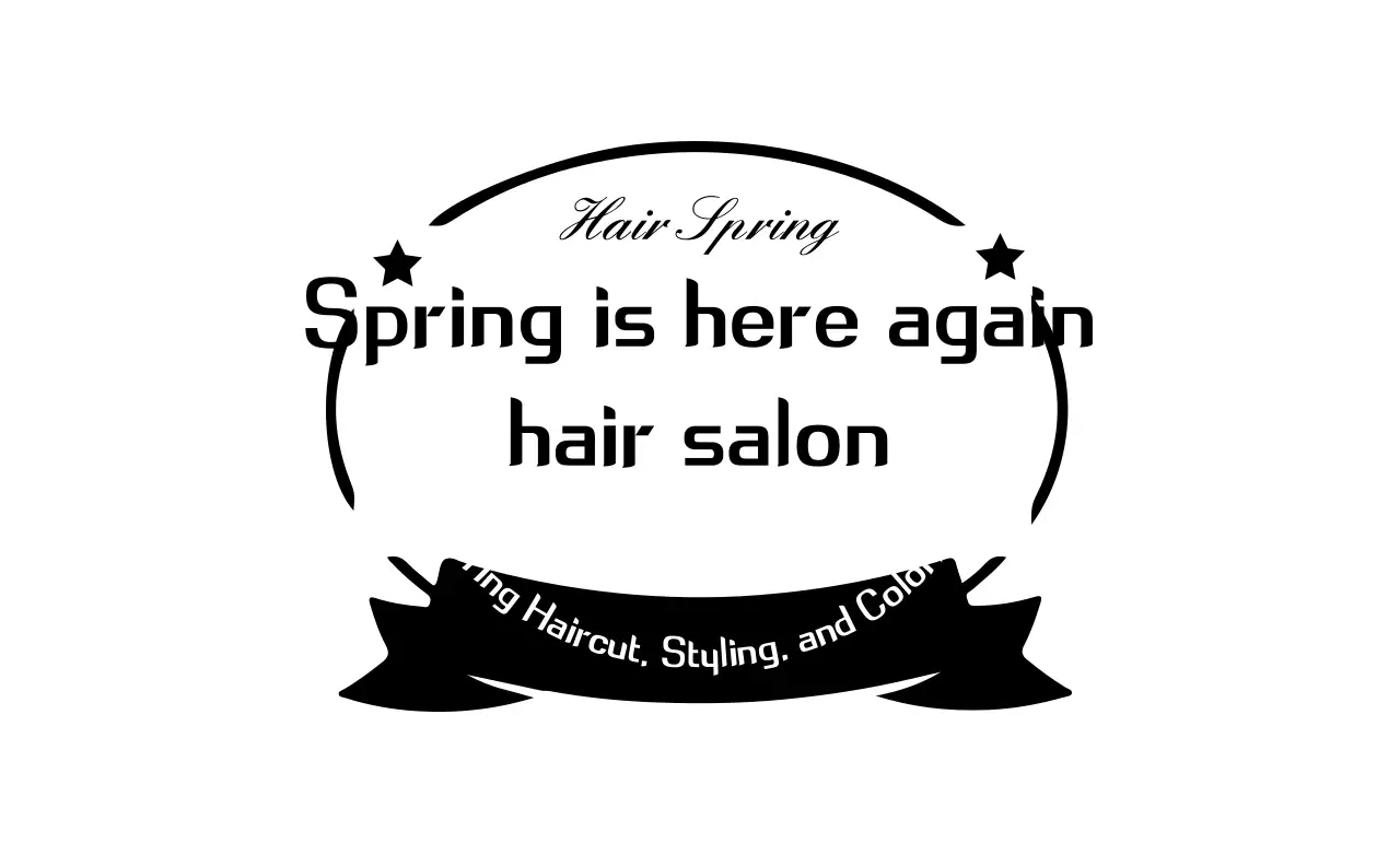 Black Minimal Hair Salon Promotion Banner