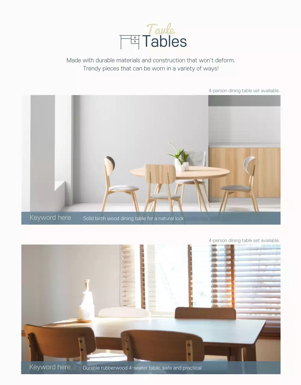 Poster quảng cáo đồ nội thất hiện đại màu be