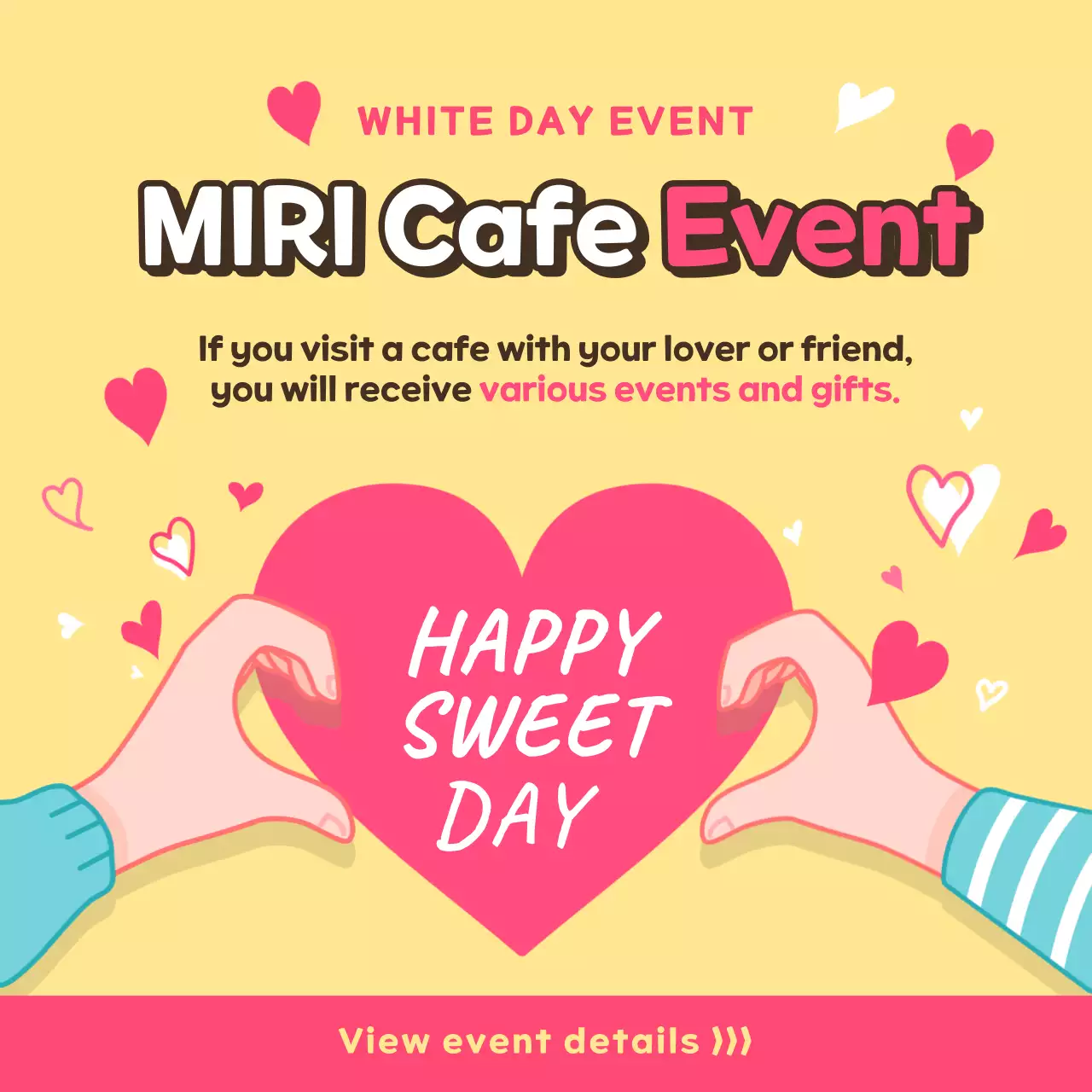 Yellow Trendy Cafe Promotion Social Media Post