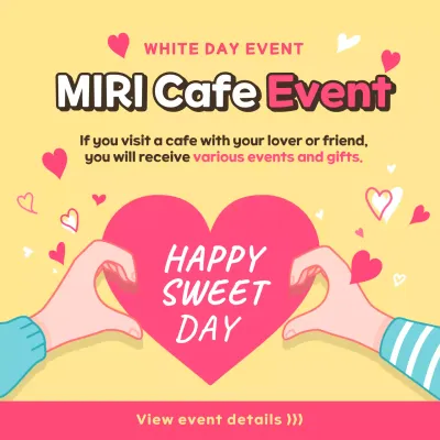 Yellow Trendy Cafe Promotion Social Media Post