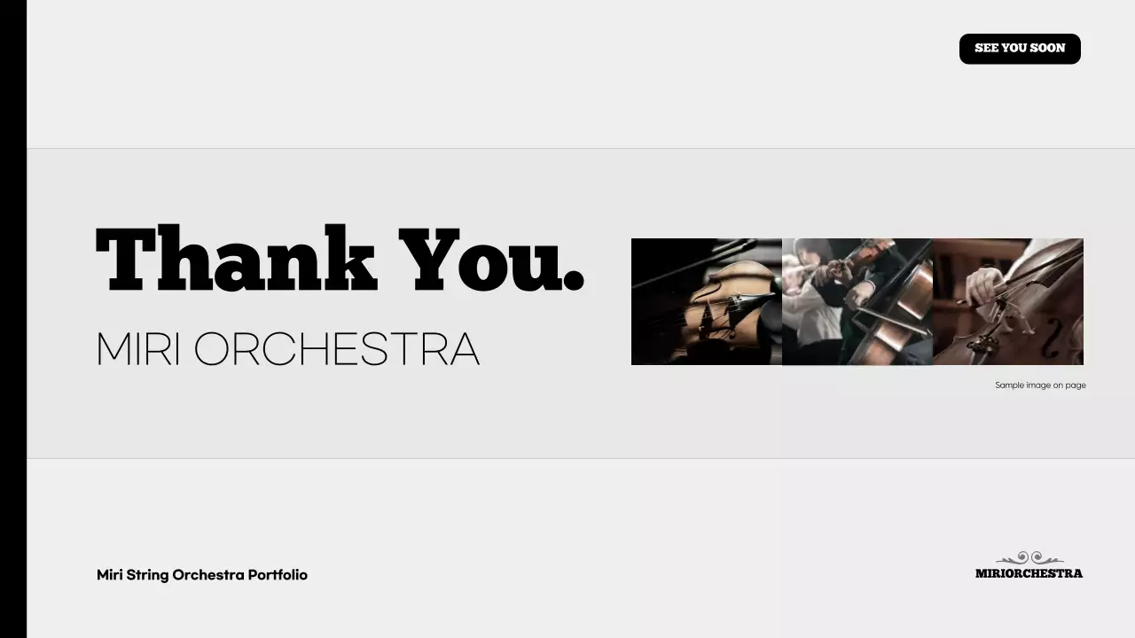 Black Elegant Orchestra Portfolio Presentation