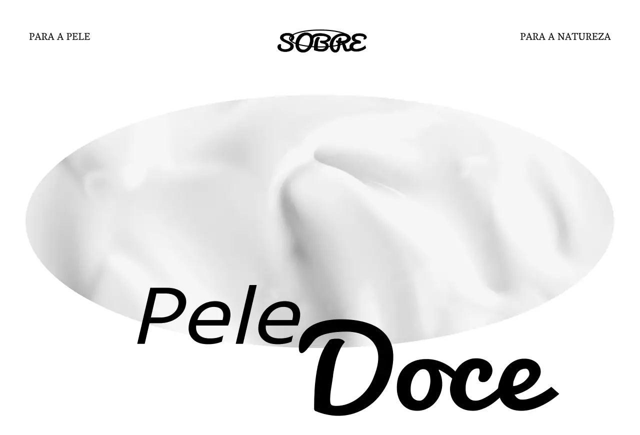 Cartão de agradecimento de conceito de luxo para uma marca de cosméticos com cosméticos brancos e pretos e uma fotografia do oceano.