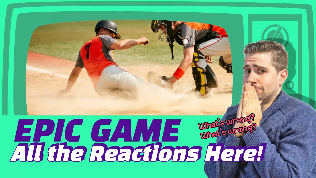 Green Retro Baseball Vlog YouTube Thumbnail