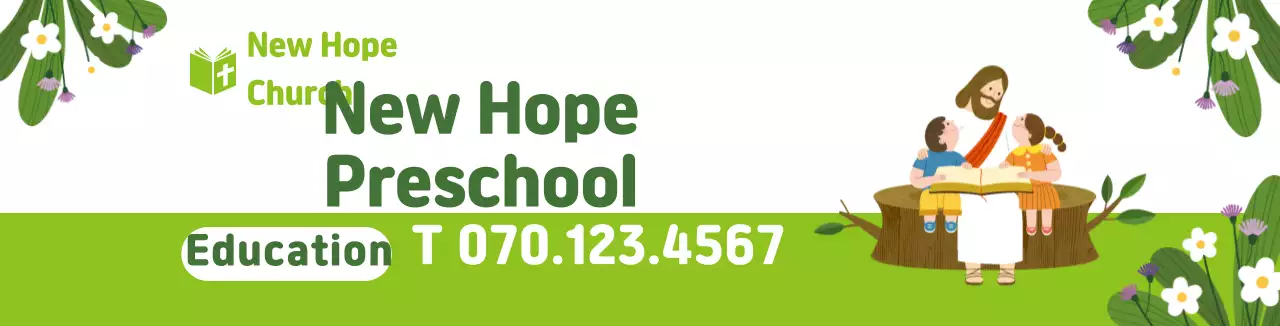 Nhân vật màu xanh lá cây minh họa khuyến mãi trường trẻ sơ sinh