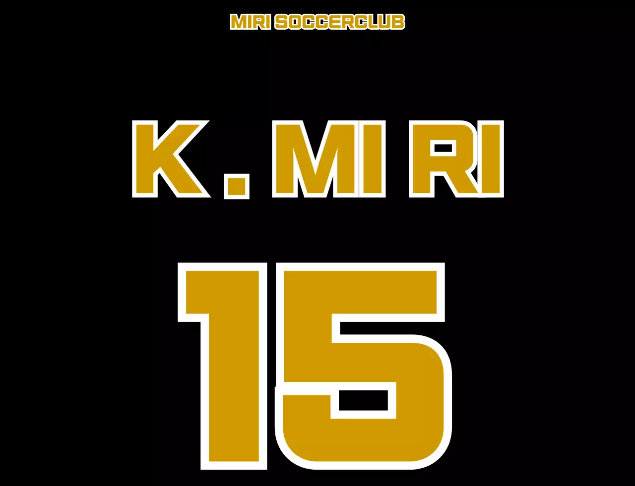 Rompi klub sepak bola bergambar beruang hitam dan emas dengan logo klub sepak bola anggota