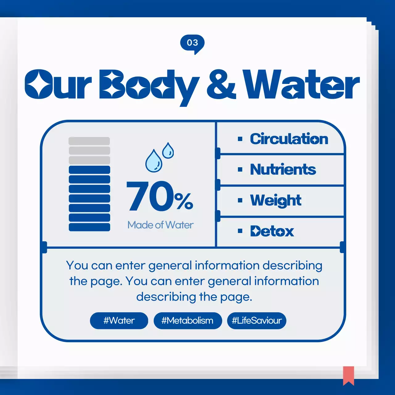 Blue and sky blue icon concept water encyclopedia