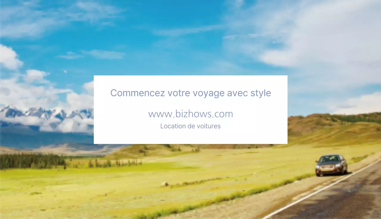 Commencez votre voyage avec style