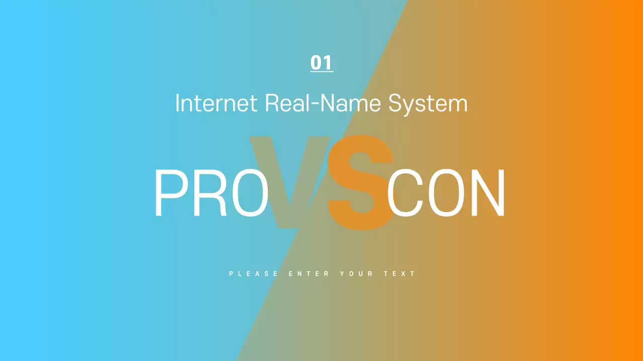 Orange Minimal Debate Presentation