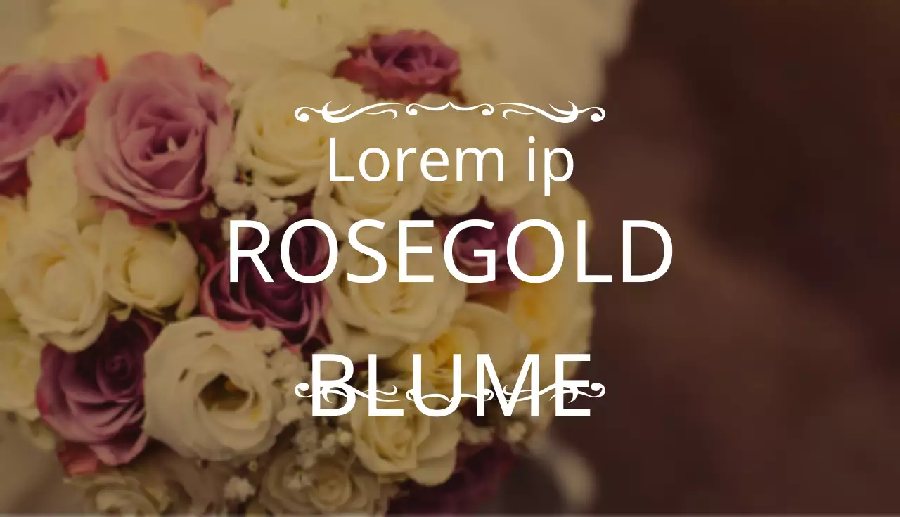 Rosengoldblume